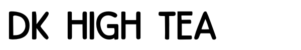 DK High Tea font preview